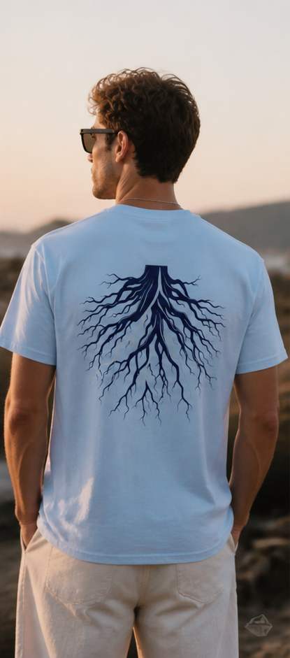 The Rooted Tee - Light Blue